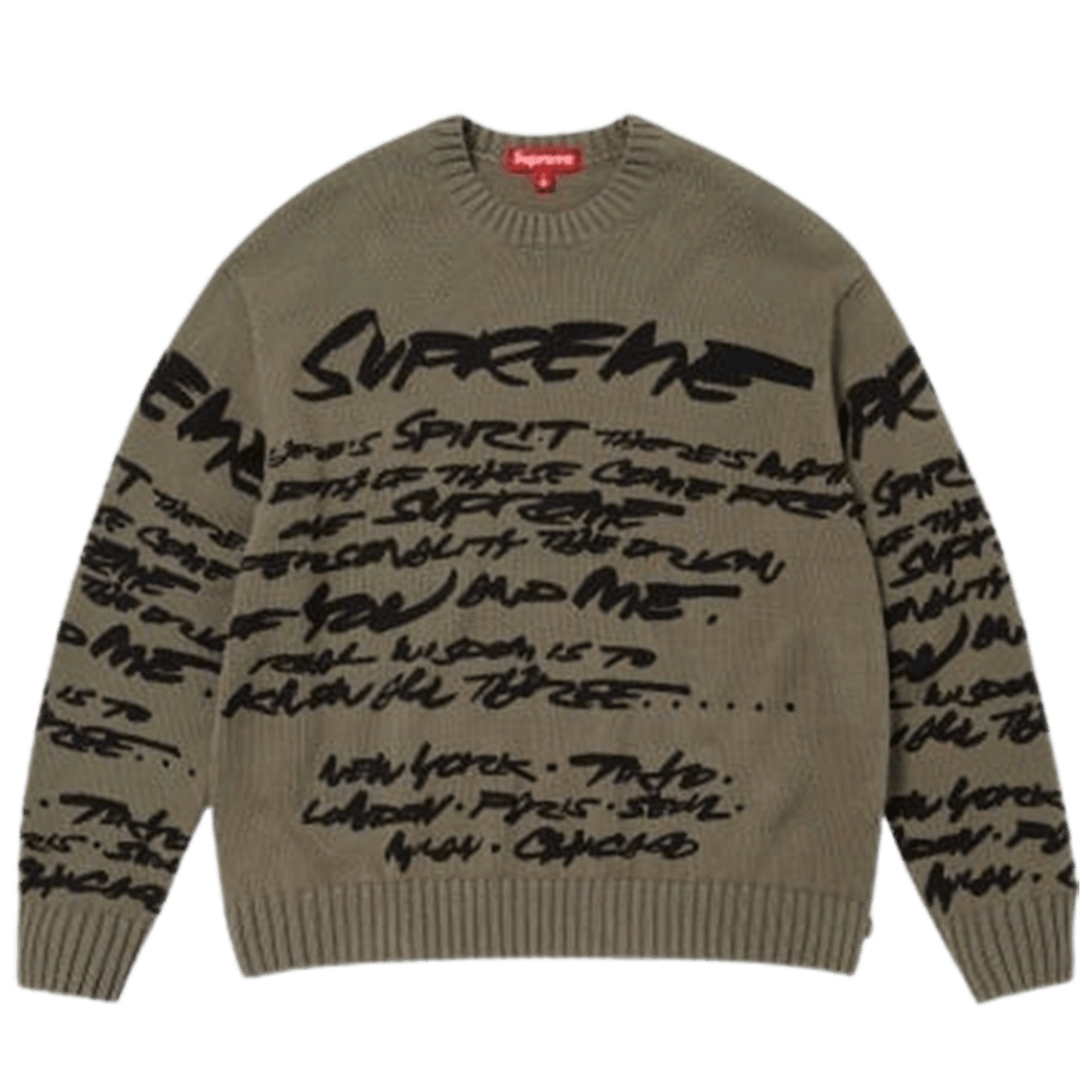 Supreme Futura Sweatshirt 'Olive' - Kick Game