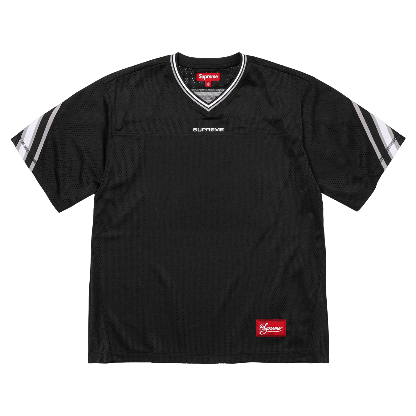 Supreme Jacquard Rib Football Jersey 'Black' - Kick Game