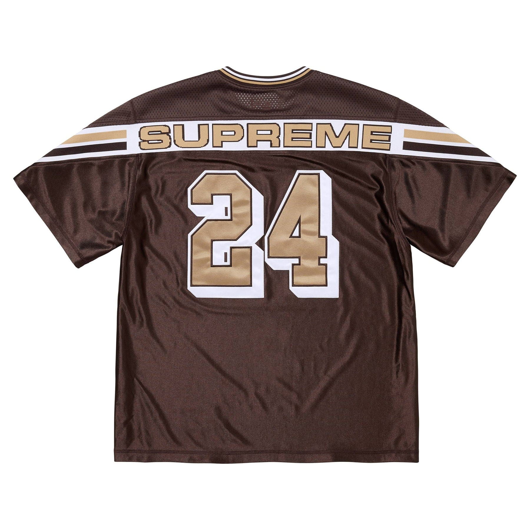 Supreme Jacquard Rib Football Jersey 'Brown' - Kick Game