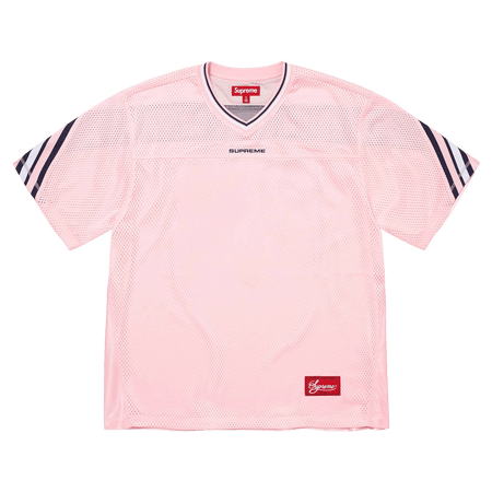 Supreme Jacquard Rib Football Jersey 'Pink' – Kick Game Supreme Jacquard Rib Football Jersey 'Pink' – Kick Game