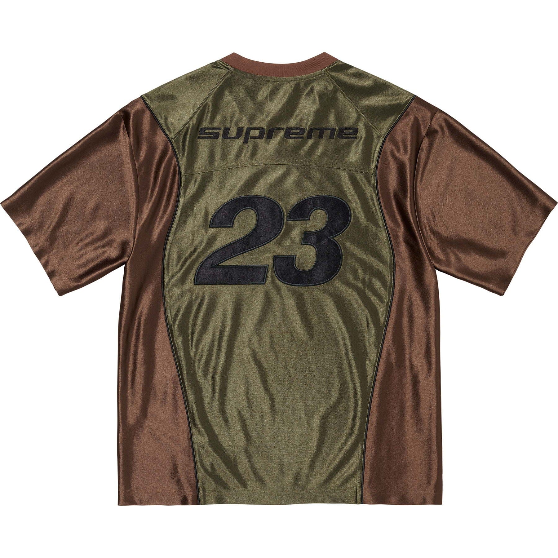 Supreme x Jordan Warm Up Jersey 'Olive/Brown' - Kick Game