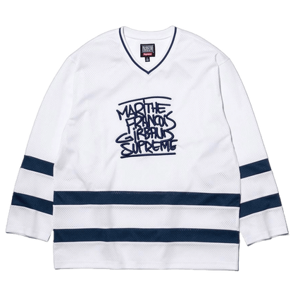 Supreme Marithé + François Girbaud Hockey Jersey 'White' - Kick Game