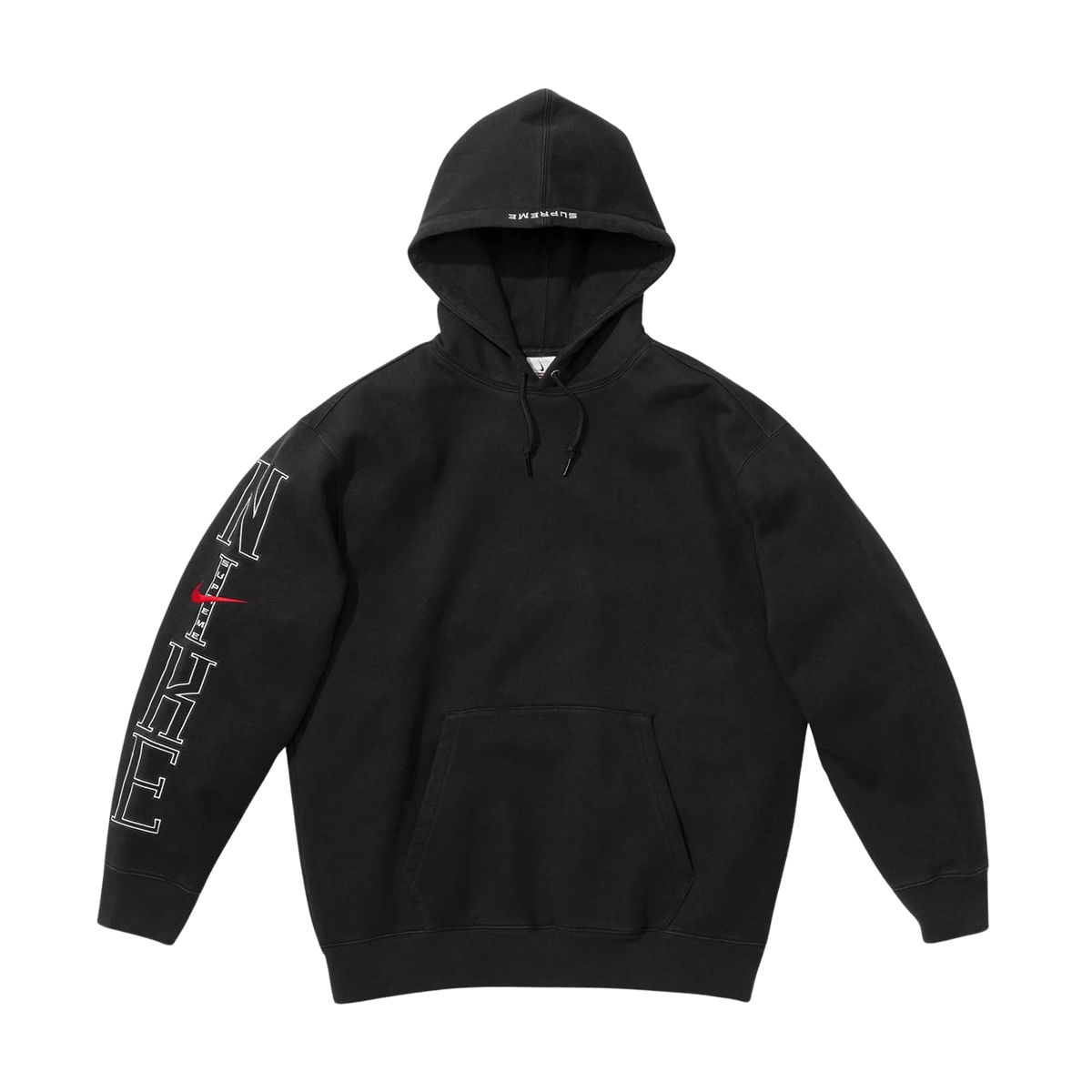 Supreme x Nike Hooded Sweatshirt 'Black' - Kick Game