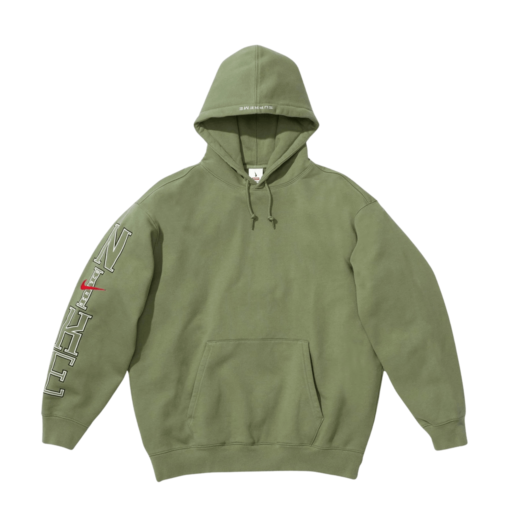 Supreme x Nike Hooded Sweatshirt 'Olive' - Kick Game