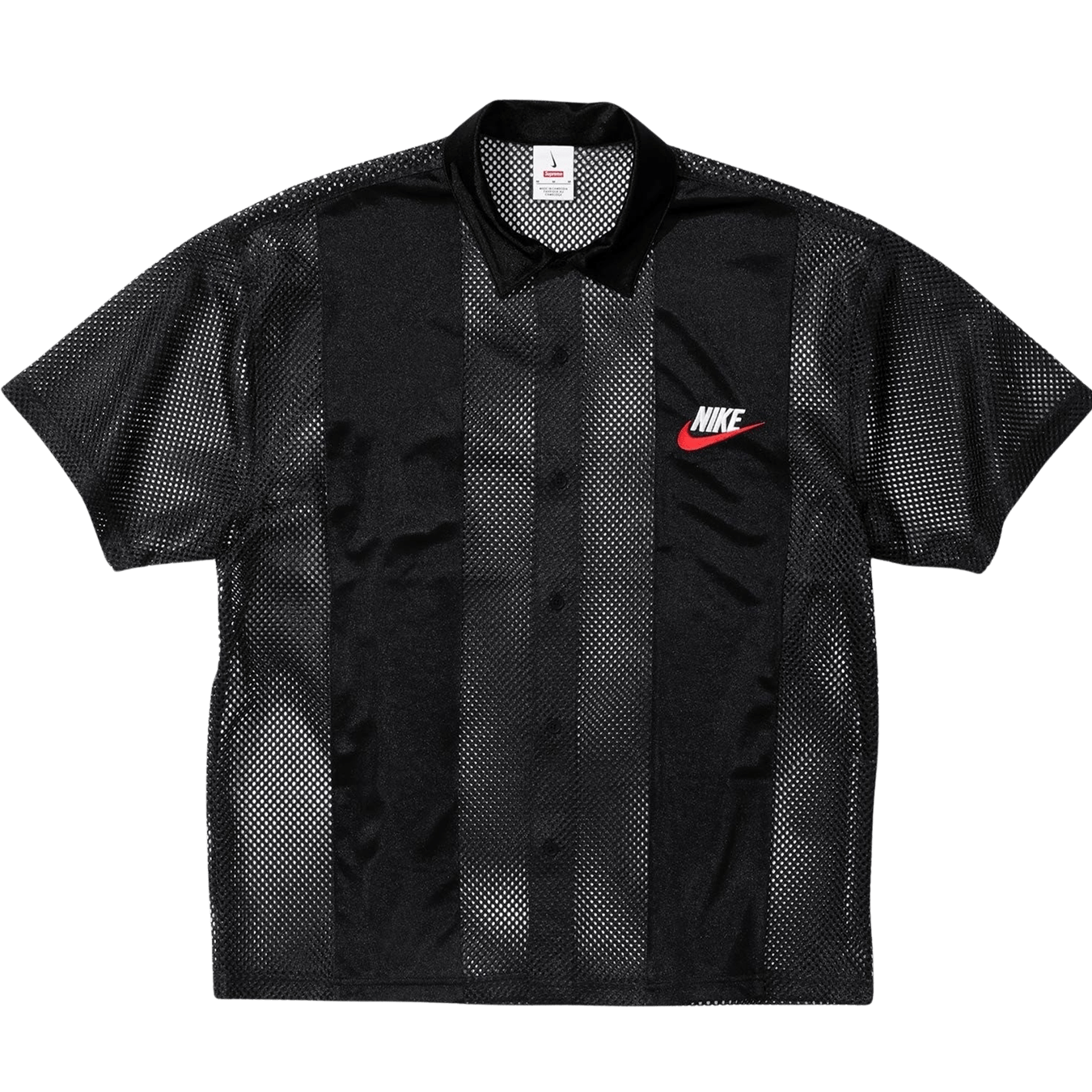 Supreme x Nike Mesh S/S Shirt 'Black' - Kick Game
