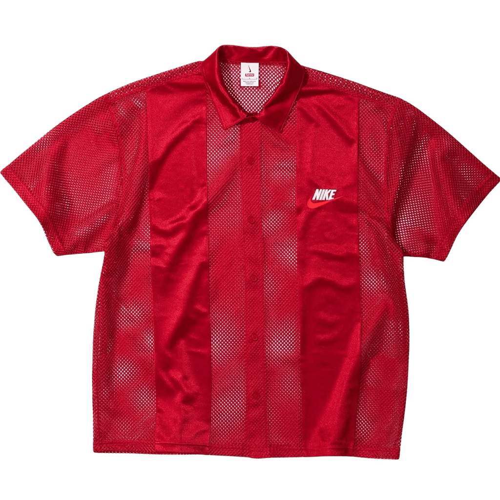 Supreme x Nike Mesh S S Shirt Red Kick Game