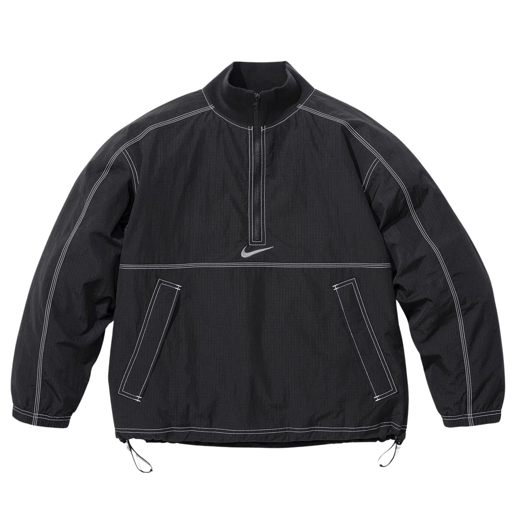 Supreme x Nike Ripstop Pullover 'Black' - Kick Game