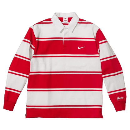 Supreme x Nike Stripe Rugby 'Red White' – Kick Game