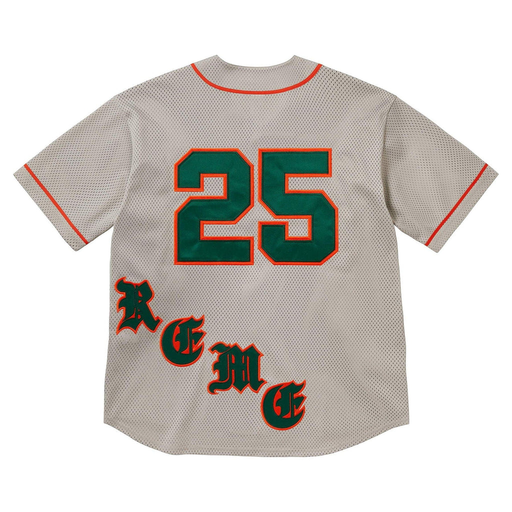 Supreme Old English Baseball Jersey 'Grey' - Kick Game