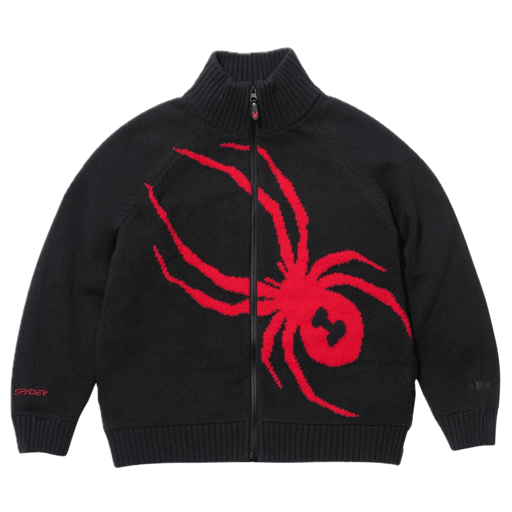 Supreme x Spyder Windstopper Zip Up Sweater 'Black' - Kick Game