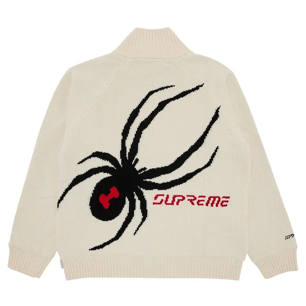 Supreme x Spyder Windstopper Zip Up Sweater 'White' - Kick Game