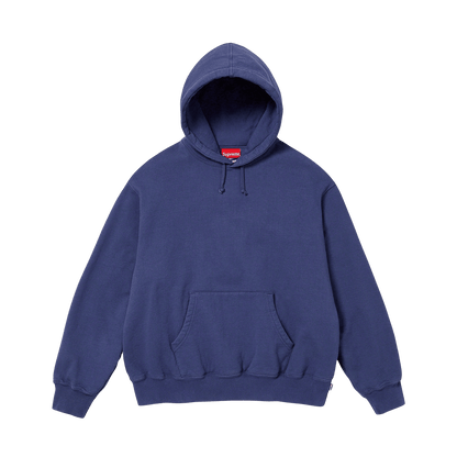 Supreme Satin Appliqué Hoodie 'Washed Navy' - Kick Game