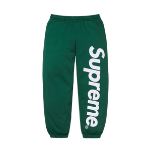 Supreme Satin Appliqué Sweatpant 'Dark Green'