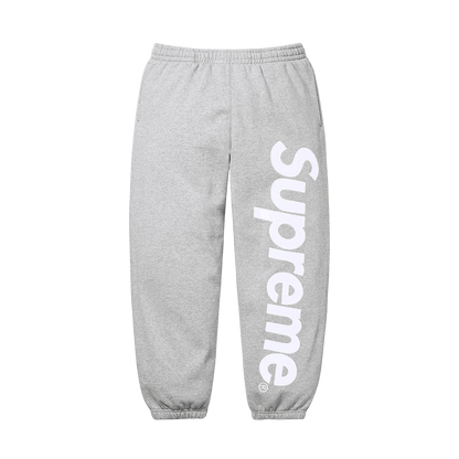 Supreme Satin Appliqué Sweatpant 'Heather Grey' - Kick Game