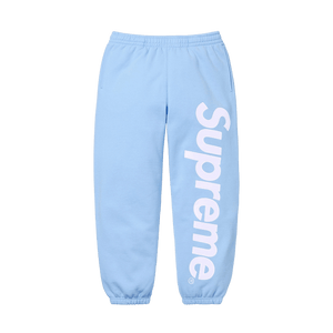 Supreme Satin Appliqué Sweatpant 'Light Blue'