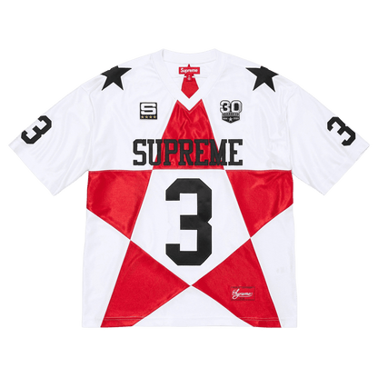 Supreme Star Football Jersey 'White' - Kick Game