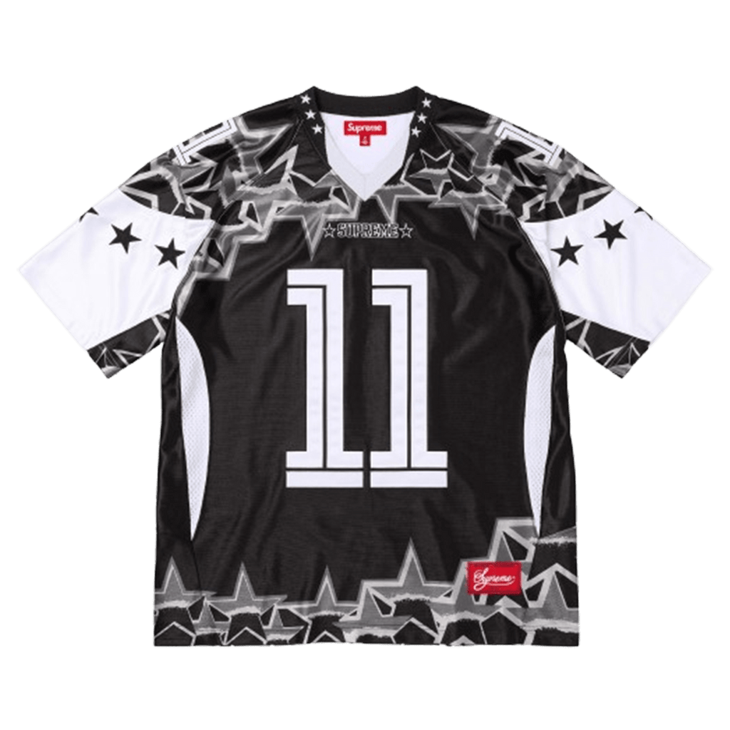 Supreme Star Football Jersey 'Black' — Kick Game