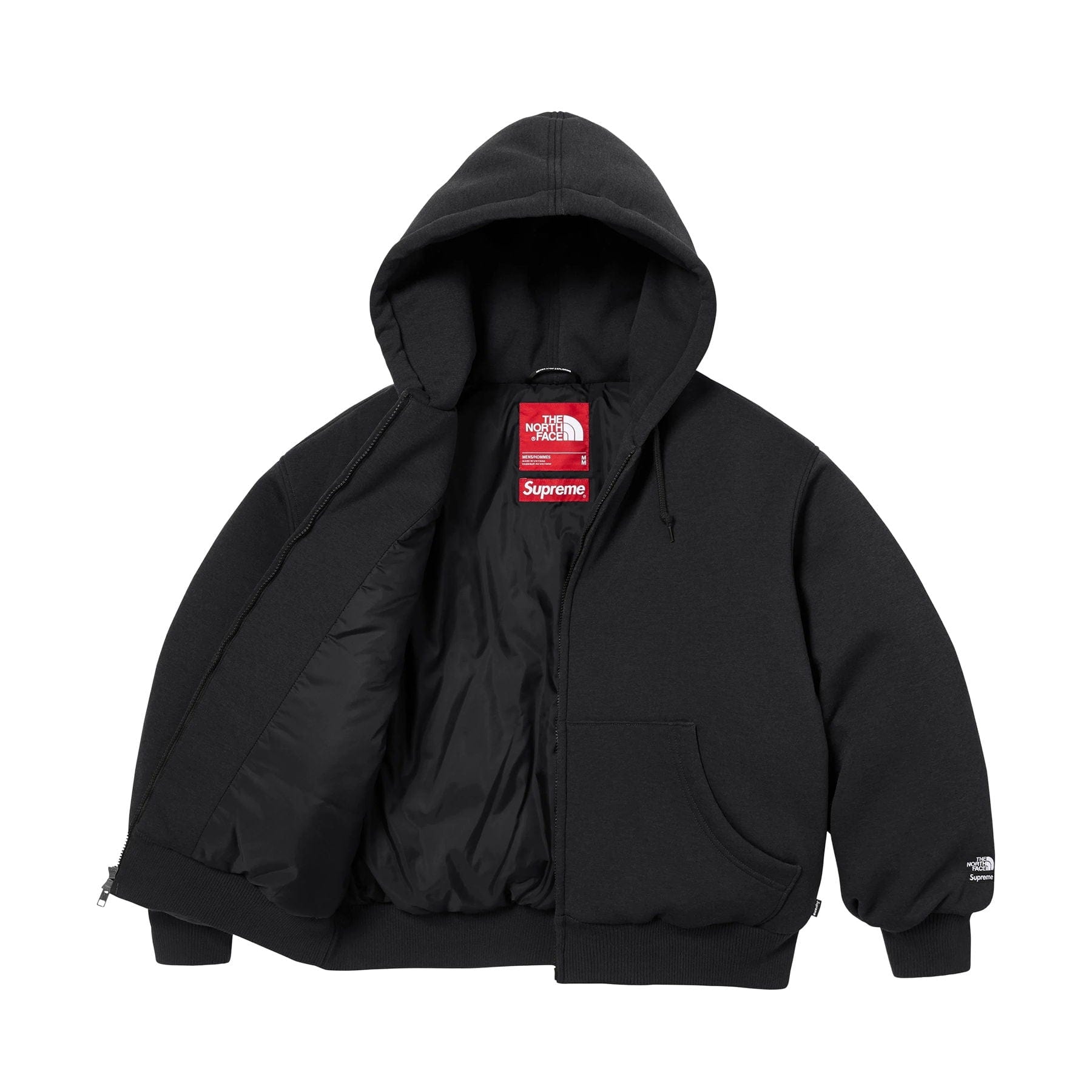 Supreme x The North Face Hooded Sweatshirt 'Black' - Kick Game