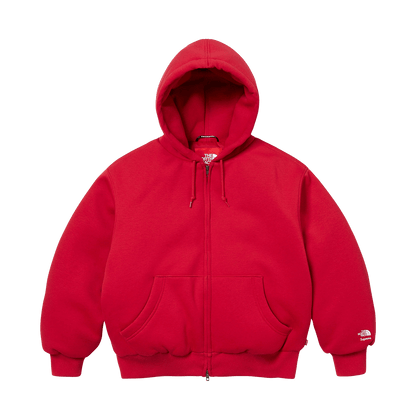 Supreme x The North Face Zip Up Hooded Sweatshirt 'Red' - Kick Game