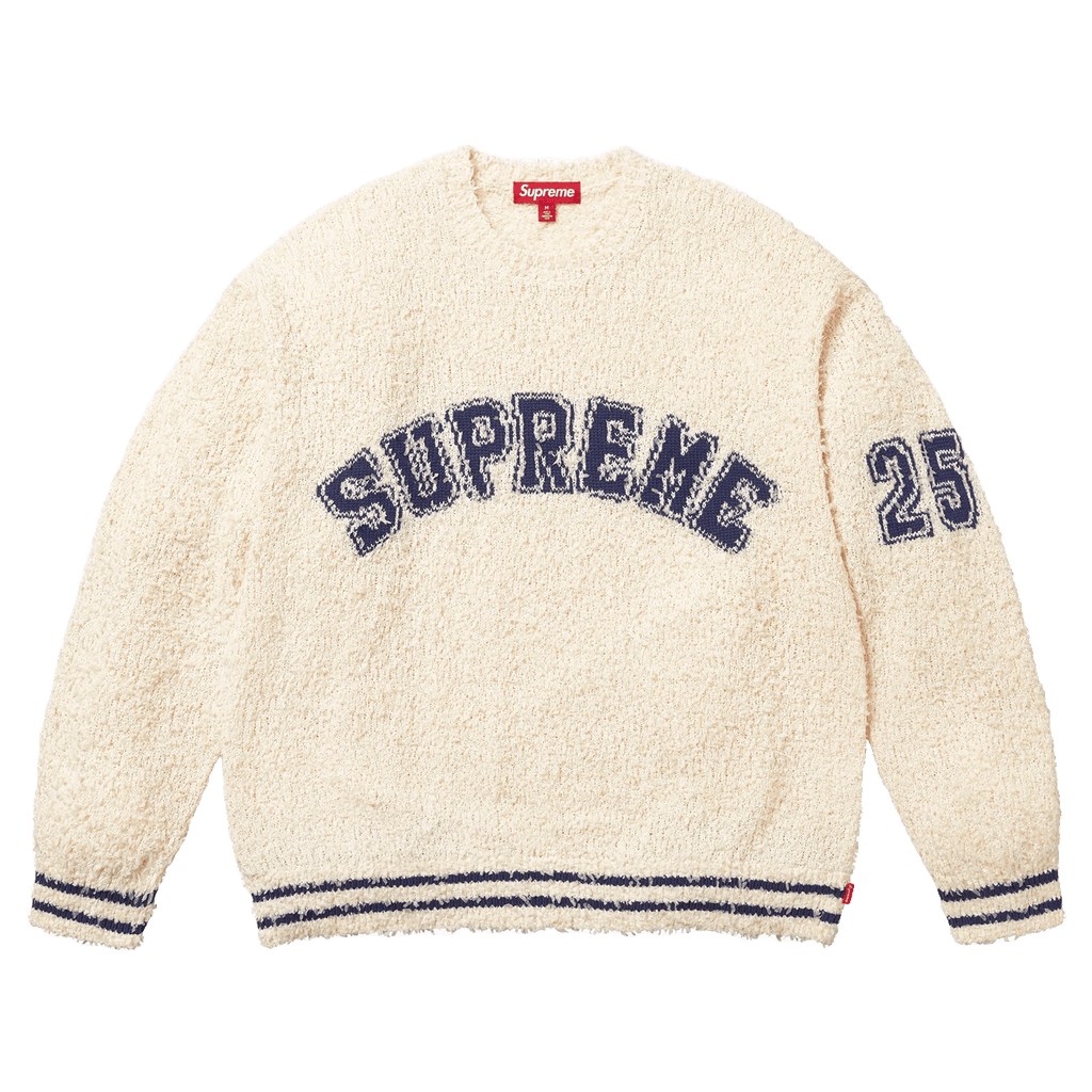 Supreme Textured Arc Sweatshirt 'Cream' - Kick Game