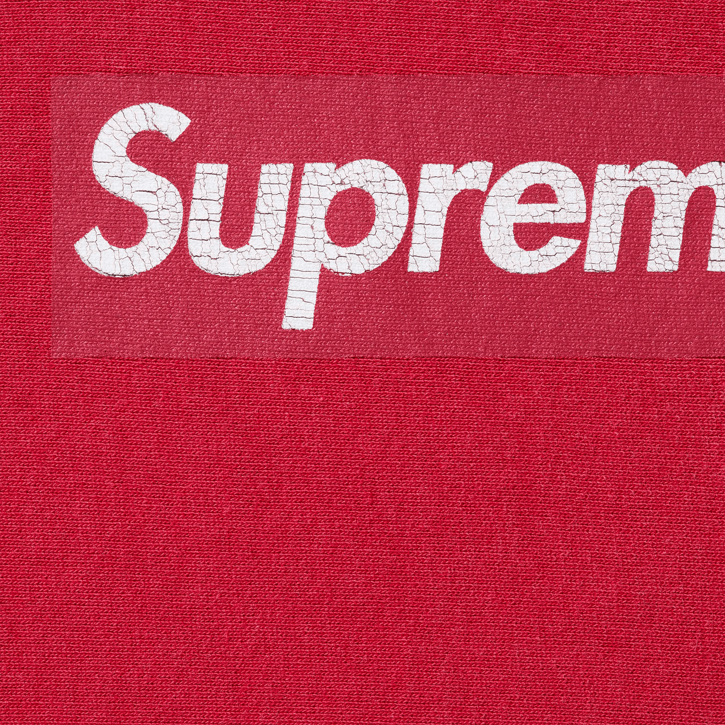 Supreme Washed Box Logo Crewneck 'Red' (SS25) - Kick Game