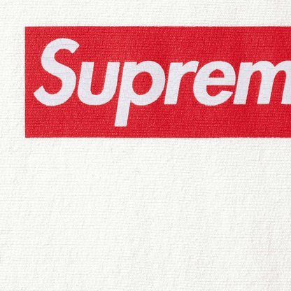 Supreme Washed Box Logo Crewneck 'White' (SS25) - Kick Game