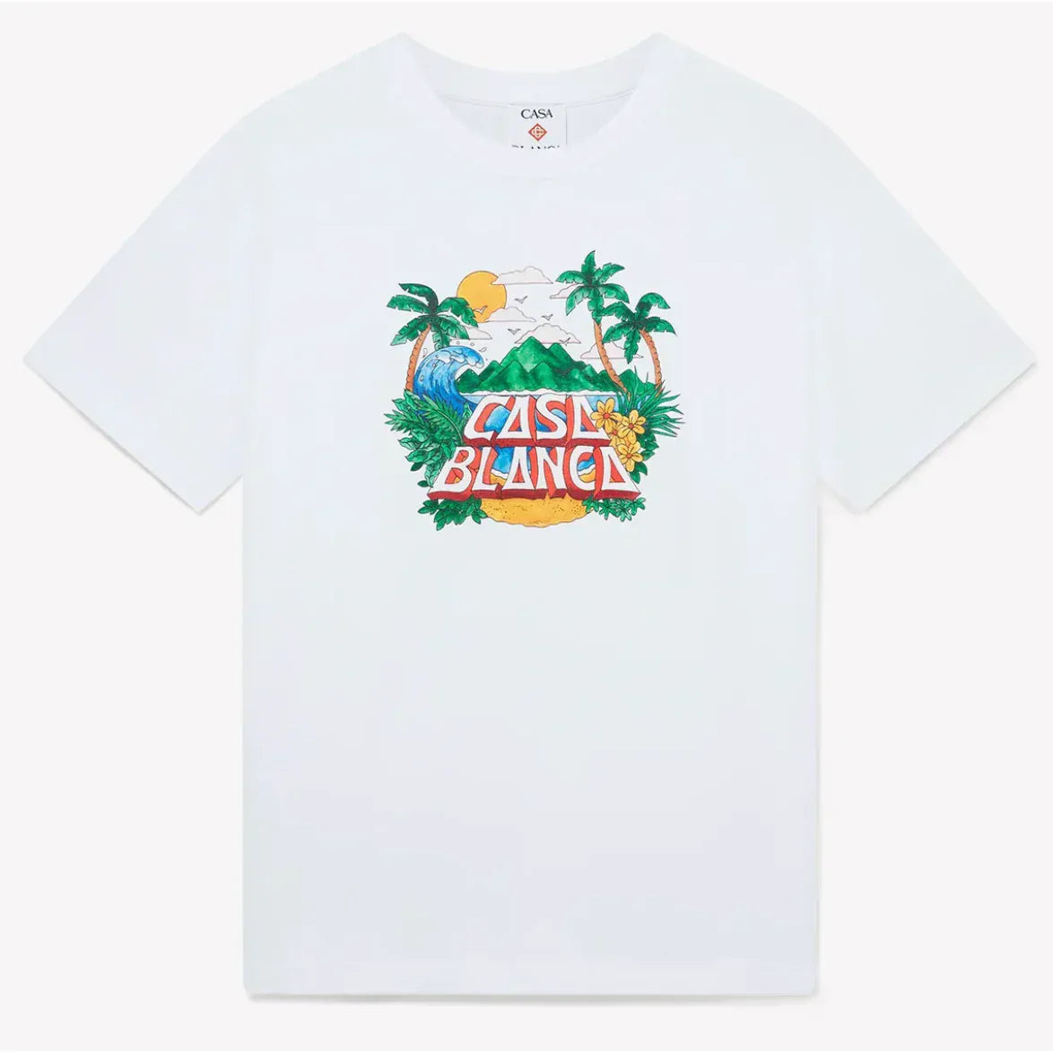 Casablanca Beach Wave T-Shirt White - M