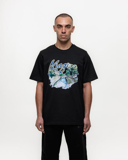 Magiri Seine River Printed T-Shirt 'Black' - Kick Game