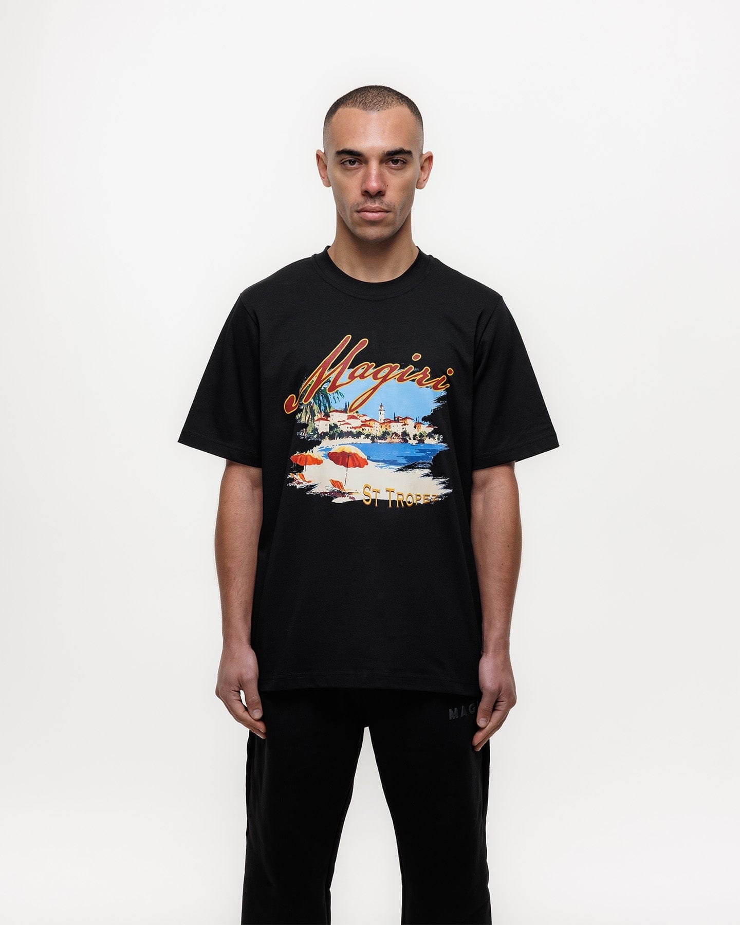 Magiri St. Tropez Printed T-Shirt 'Black' - Kick Game