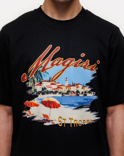 Magiri St. Tropez Printed T-Shirt 'Black' - Kick Game