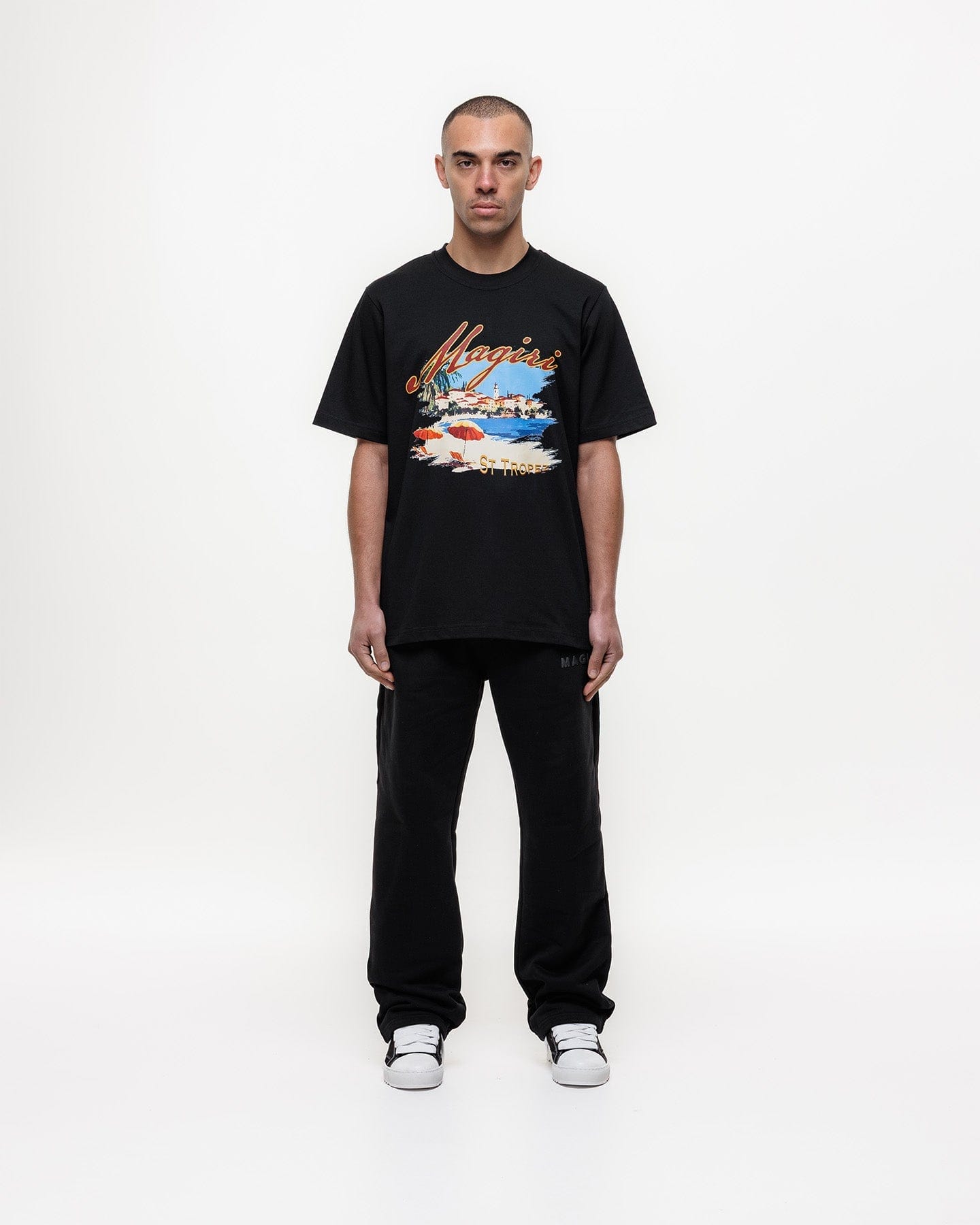 Magiri St. Tropez Printed T-Shirt 'Black' - Kick Game