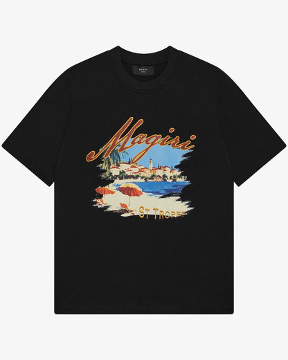 Magiri St. Tropez Printed T-Shirt 'Black' - Kick Game