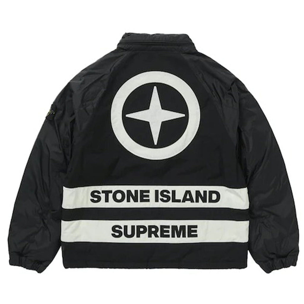 Supreme x Stone Island Reversible Down Puffer Jacket 'Black' - Kick Game