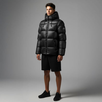 Helvetica Mountain Pioneers Summit Hooded Down Jacket - Kick Game