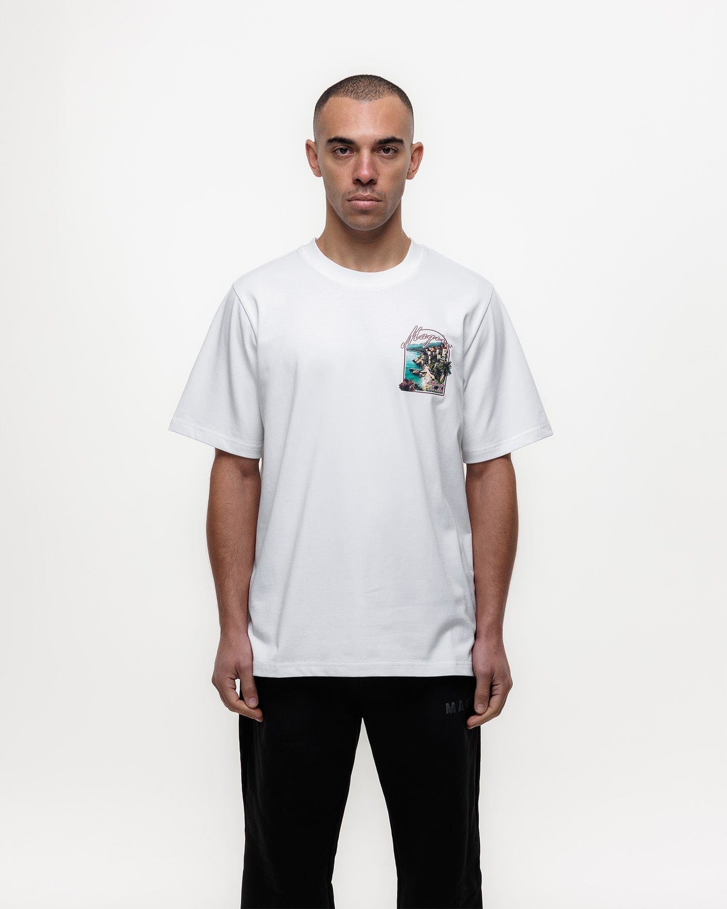 Magiri Sur Mur Printed T-Shirt 'White' - Kick Game