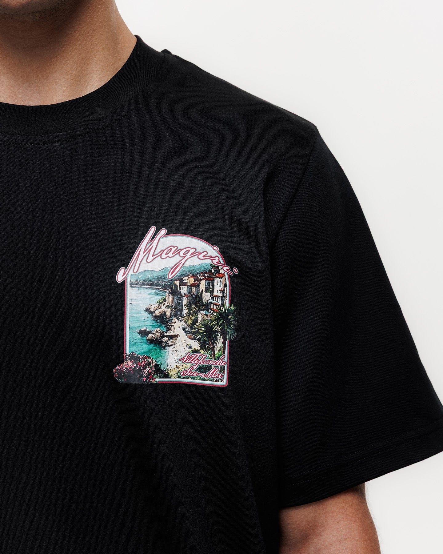 Magiri Sur Mur Printed T-Shirt 'Black' - Kick Game