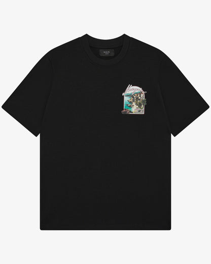Magiri Sur Mur Printed T-Shirt 'Black' - Kick Game