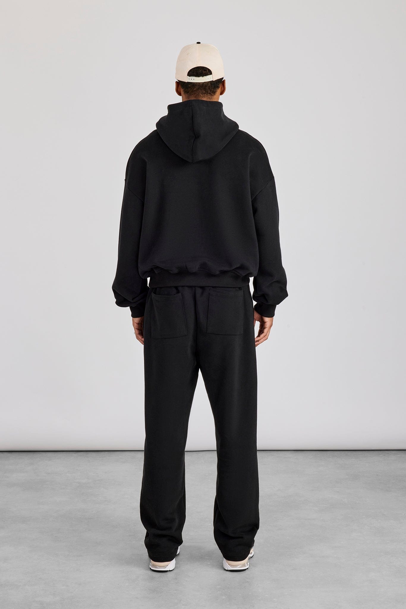 Cernucci Boxy Hoodie & Relaxed Jogger - Black - Kick Game