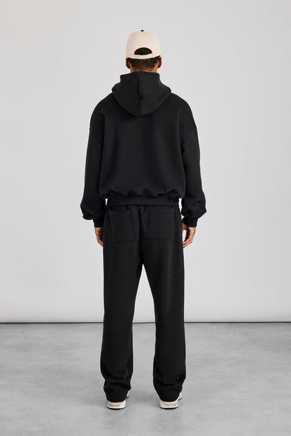 Cernucci Boxy Hoodie & Relaxed Jogger - Black - Kick Game