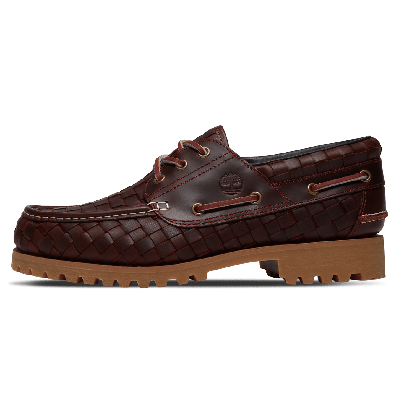 Timberland 3-Eye Lug Woven Pack 'Burgundy Full Grain' - Kick Game