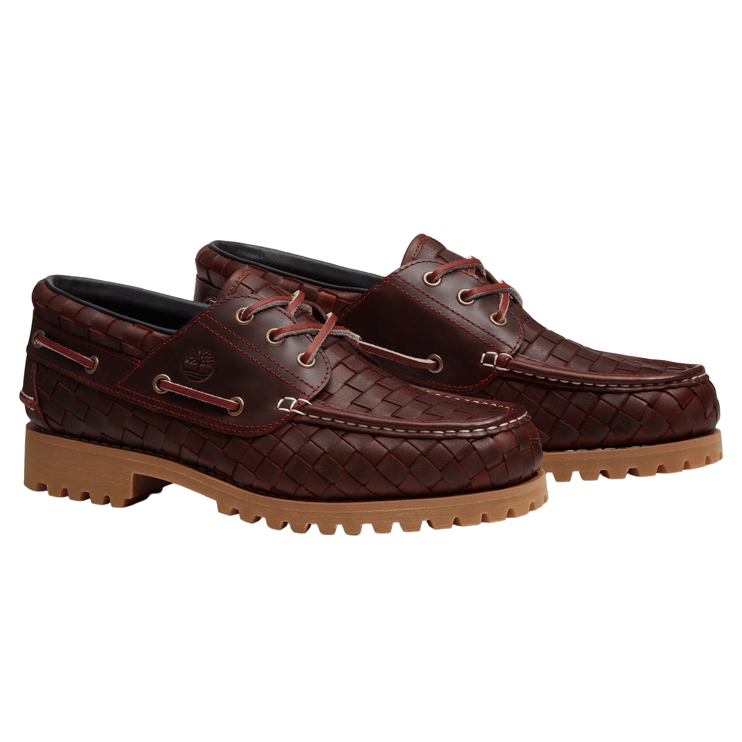Timberland 3-Eye Lug Woven Pack 'Burgundy Full Grain' - Kick Game