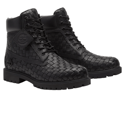 Timberland Premium 6 Inch Boot Woven 'Black Full Grain' - Kick Game