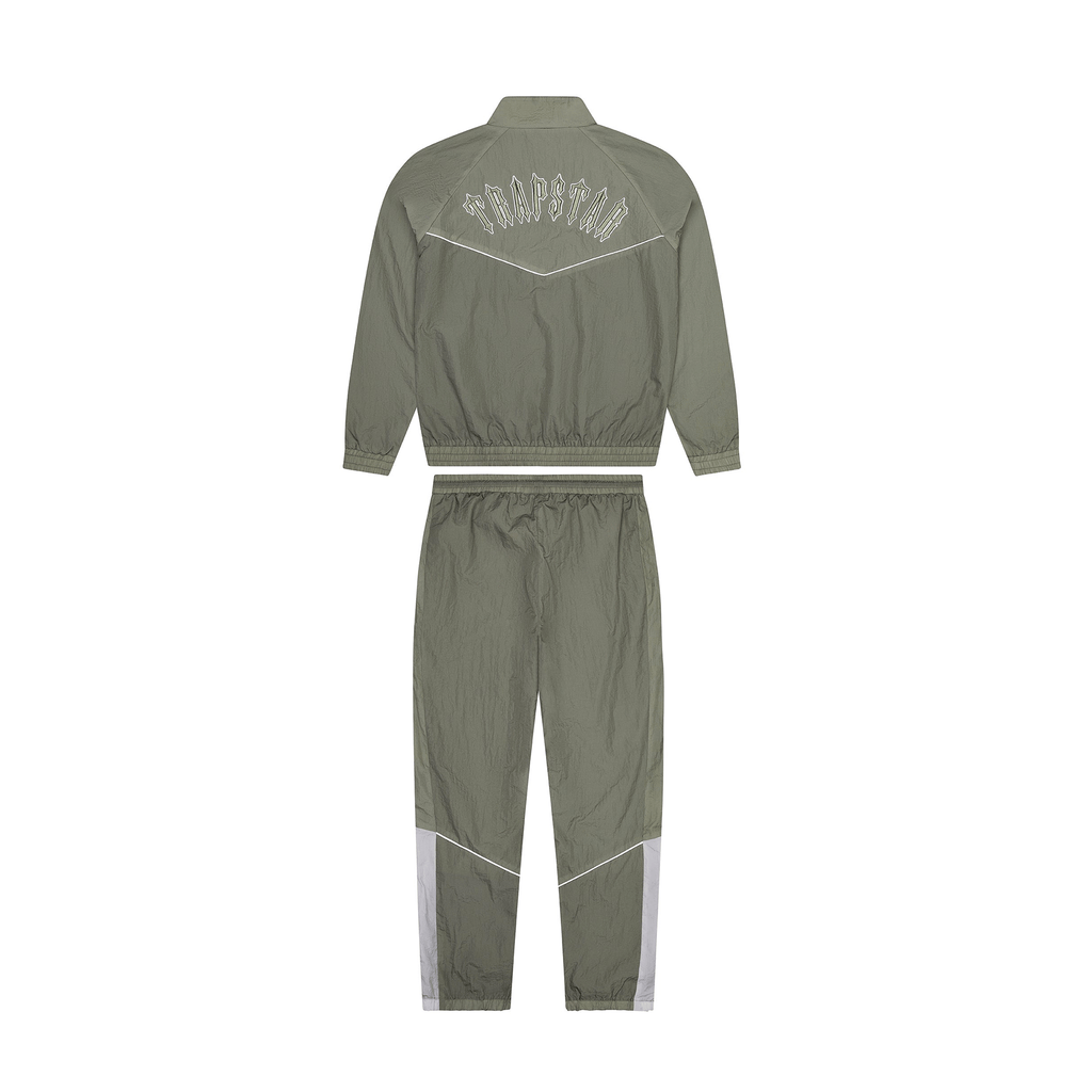 Trapstar Irongate Shell Tracksuit 'Khaki' — Kick Game Trapstar Irongate Shell Tracksuit 'Khaki' — Kick Game