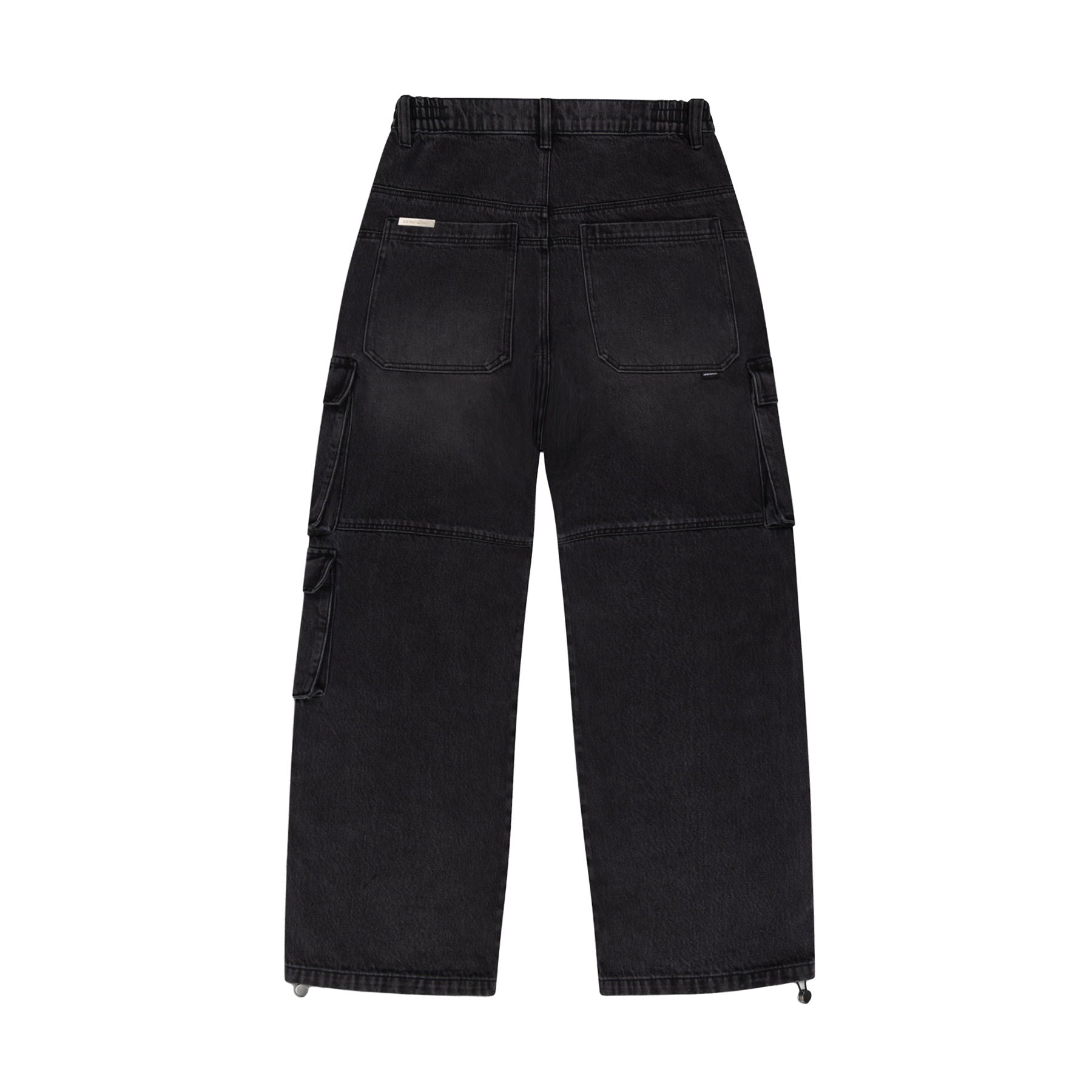 Unknown Black Striped Denim Cargos - Kick Game