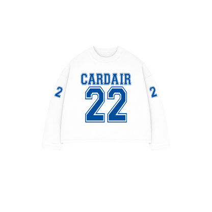 Cardair Varsity Long Sleeve T Shirt - White - Kick Game