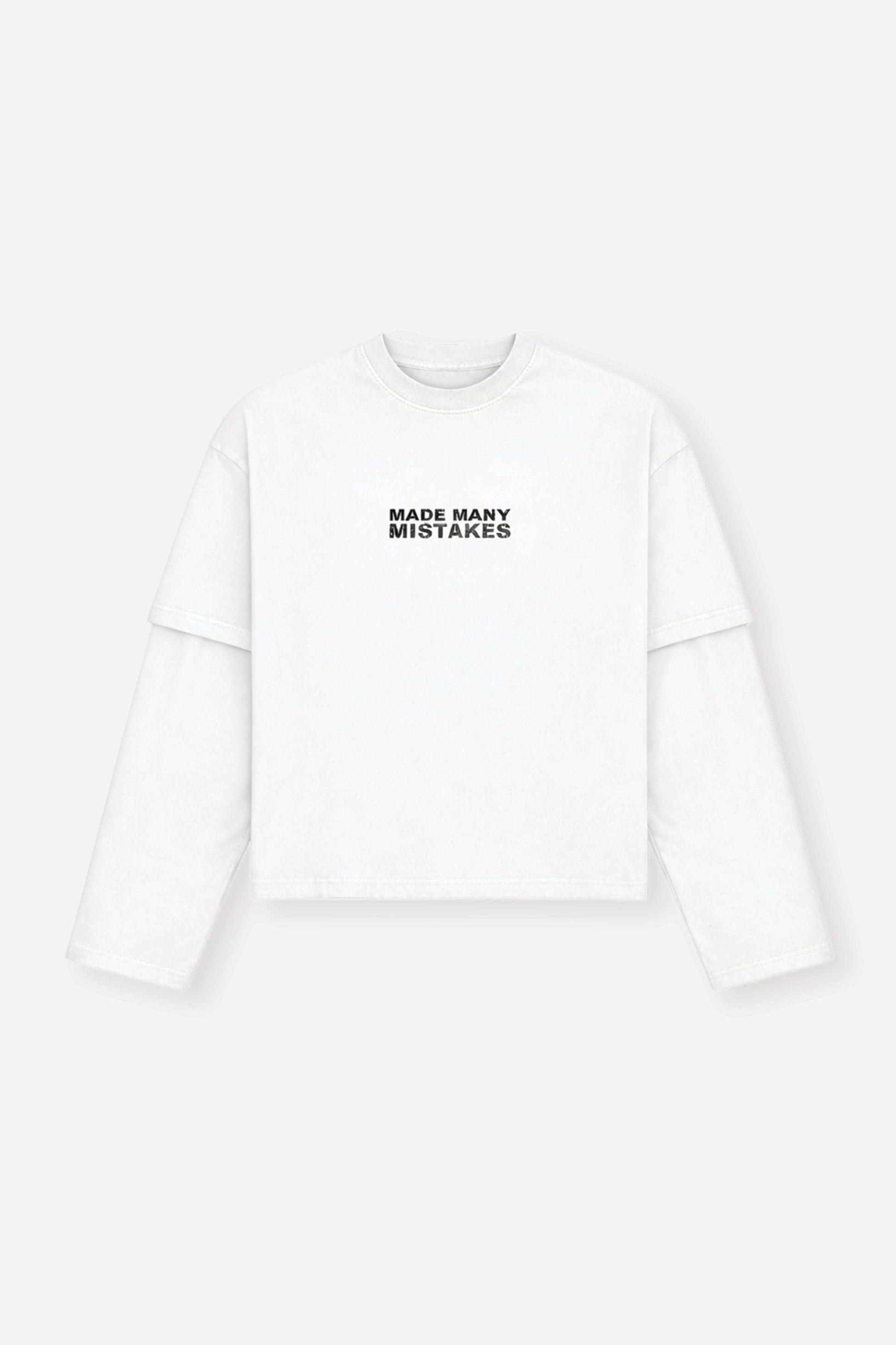 Made Many Mistakes T-Shirt - Off White - Kick Game