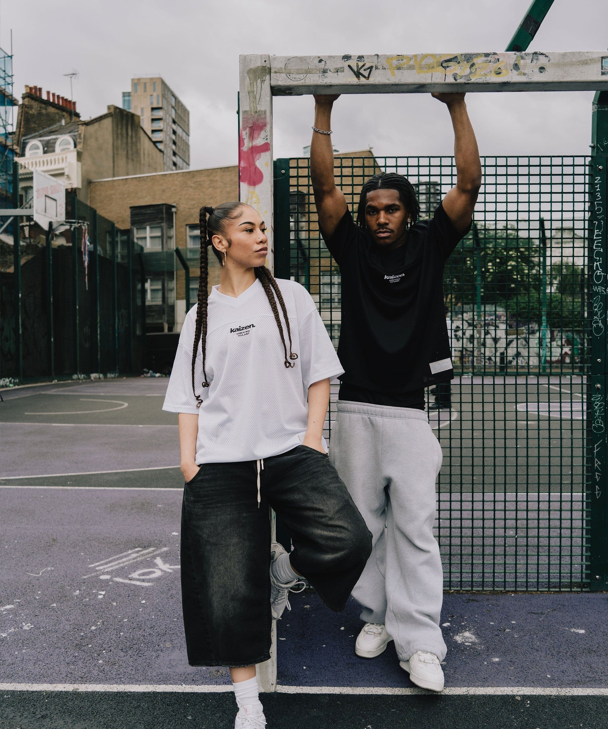 KAIZEN MARKET WHITE MESH JERSEY - Kick Game