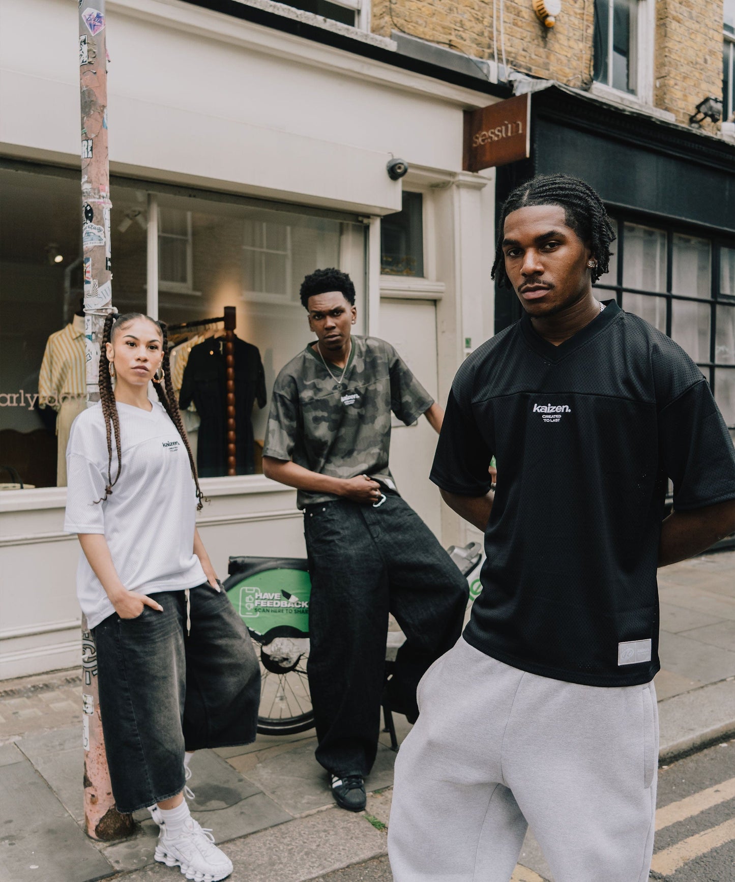 KAIZEN MARKET BLACK MESH JERSEY - Kick Game