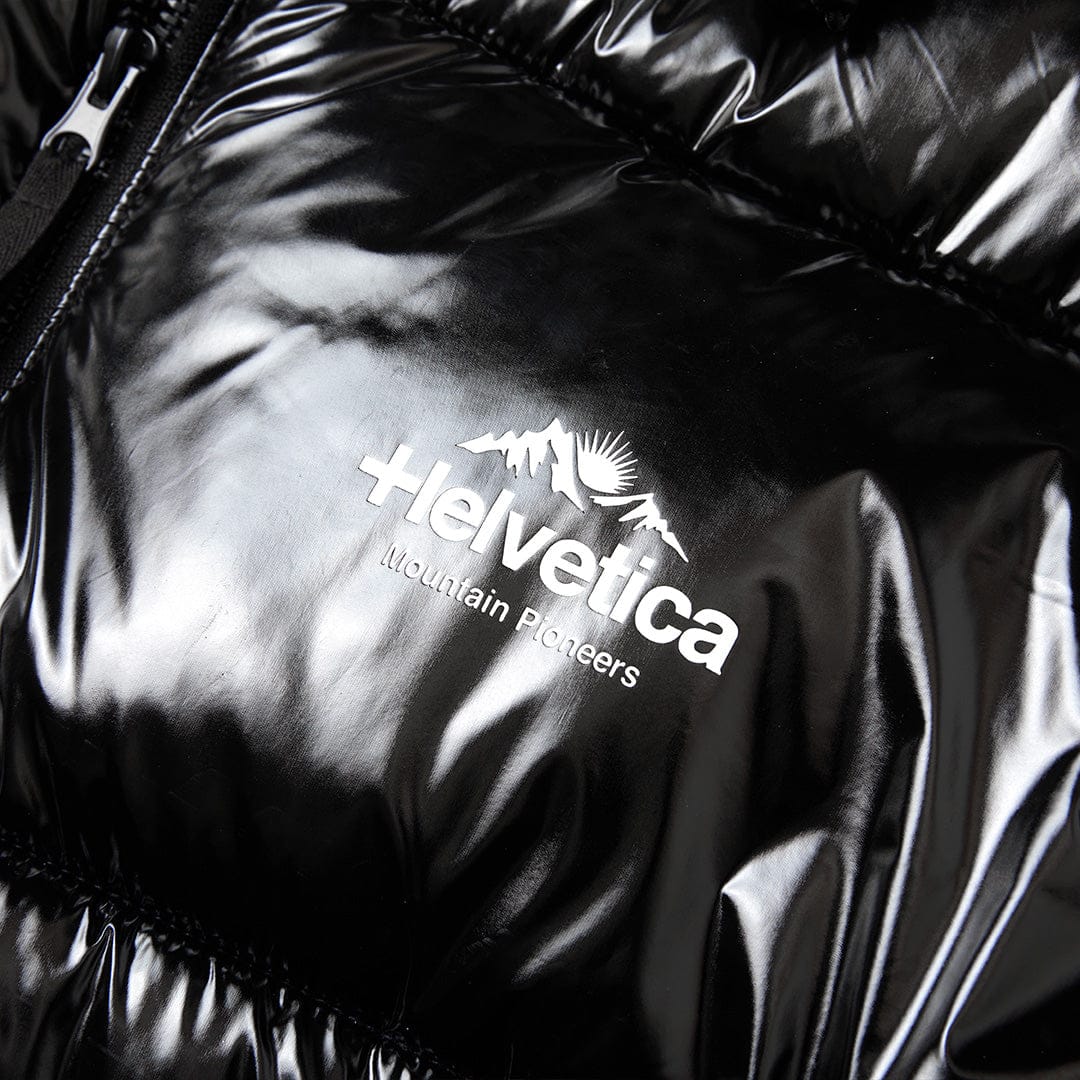Helvetica Mountain Pioneers Viber Hooded Down Jacket - Kick Game