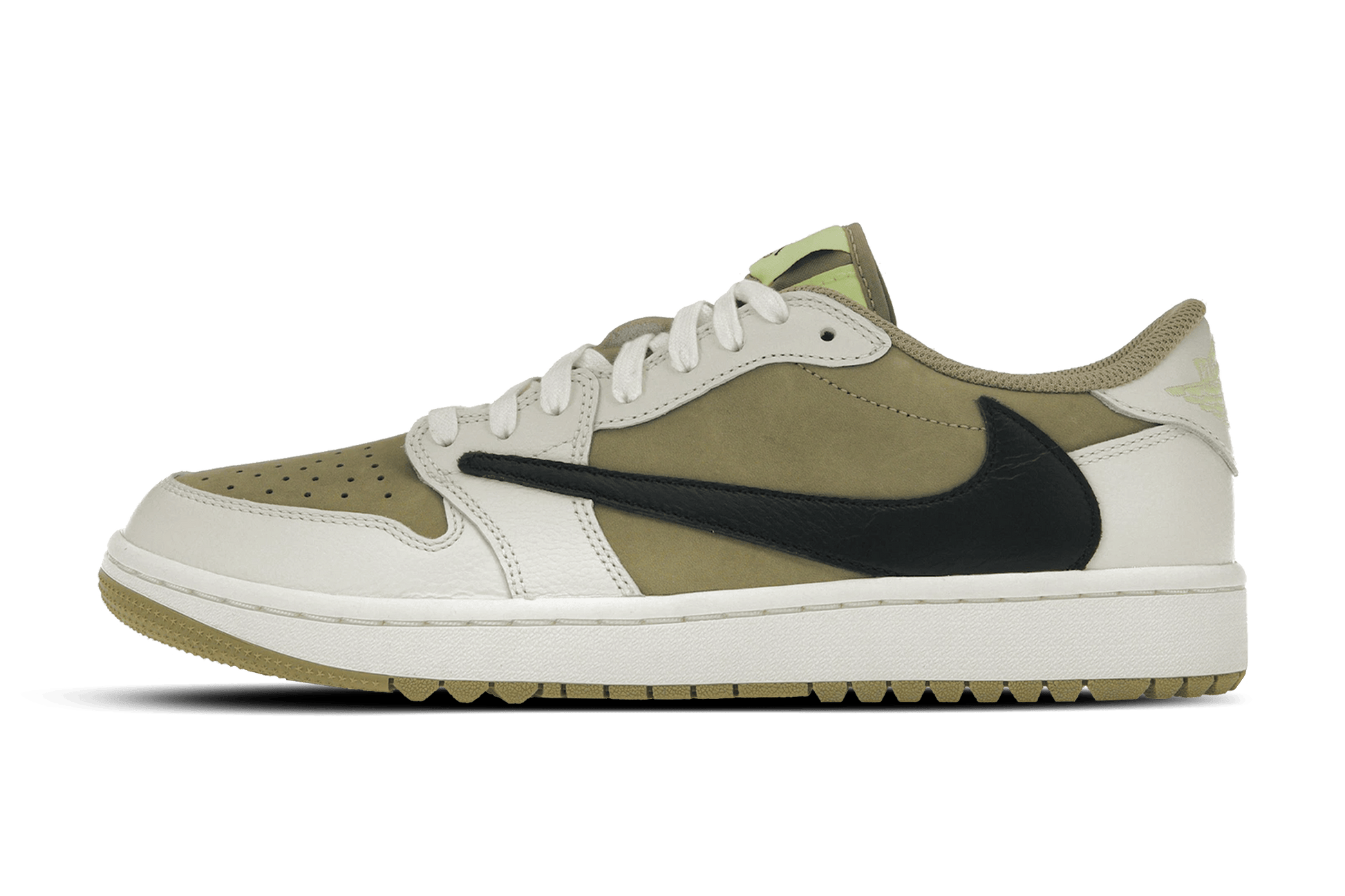 Jordan 1 Retro Low Golf Travis Scott Neutral Olive - Kick Game